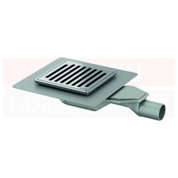 Gura de scurgere ACO MG, cu descarcare orizontala, gratar 140mm x 140mm, cod 2245.25.15