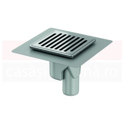 Gura de scurgere ACO MG, cu descarcare verticala, gratar 140mm x 140mm, cod 2259.50.15